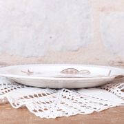 Large hollow iron earth dish daisy decor