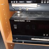 2 x Scandinavian black leather lounge chairs