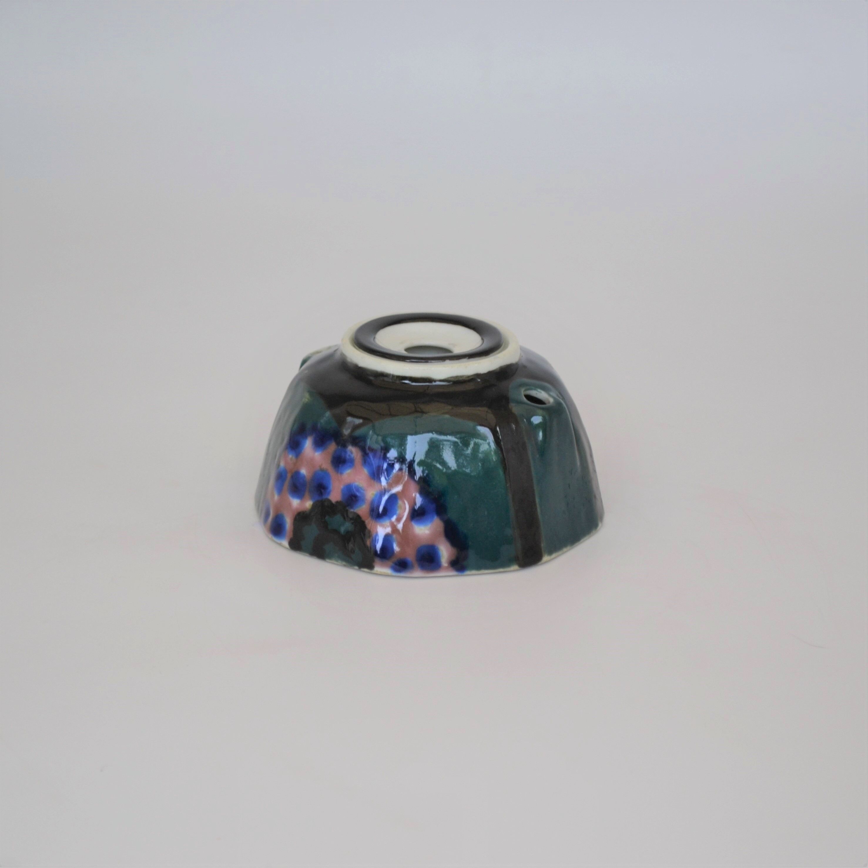 Limoges porcelain inkwell by Camille Tharaud