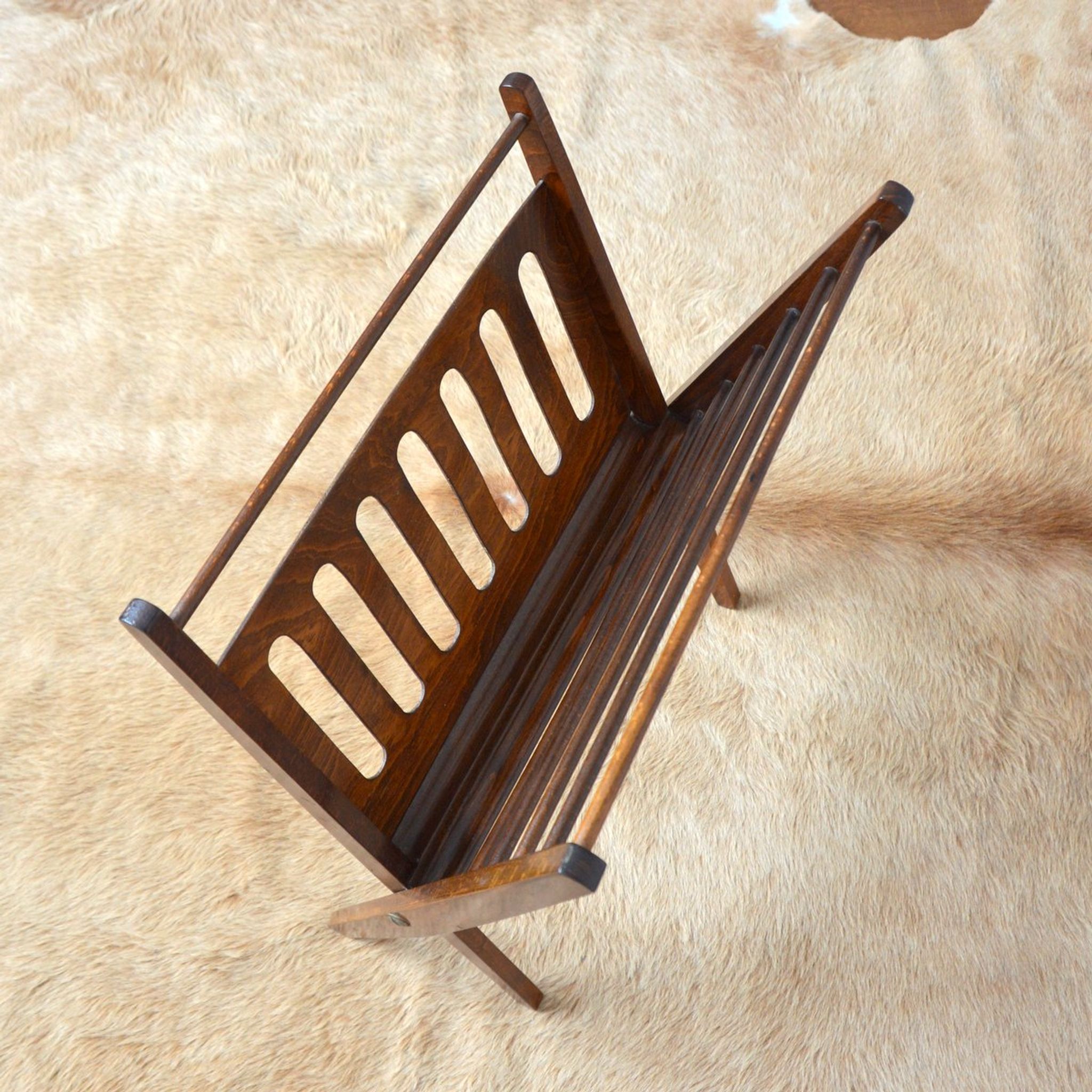 Scandinavian folding magazine holder by Cees Braakman for Pastoe 1960s