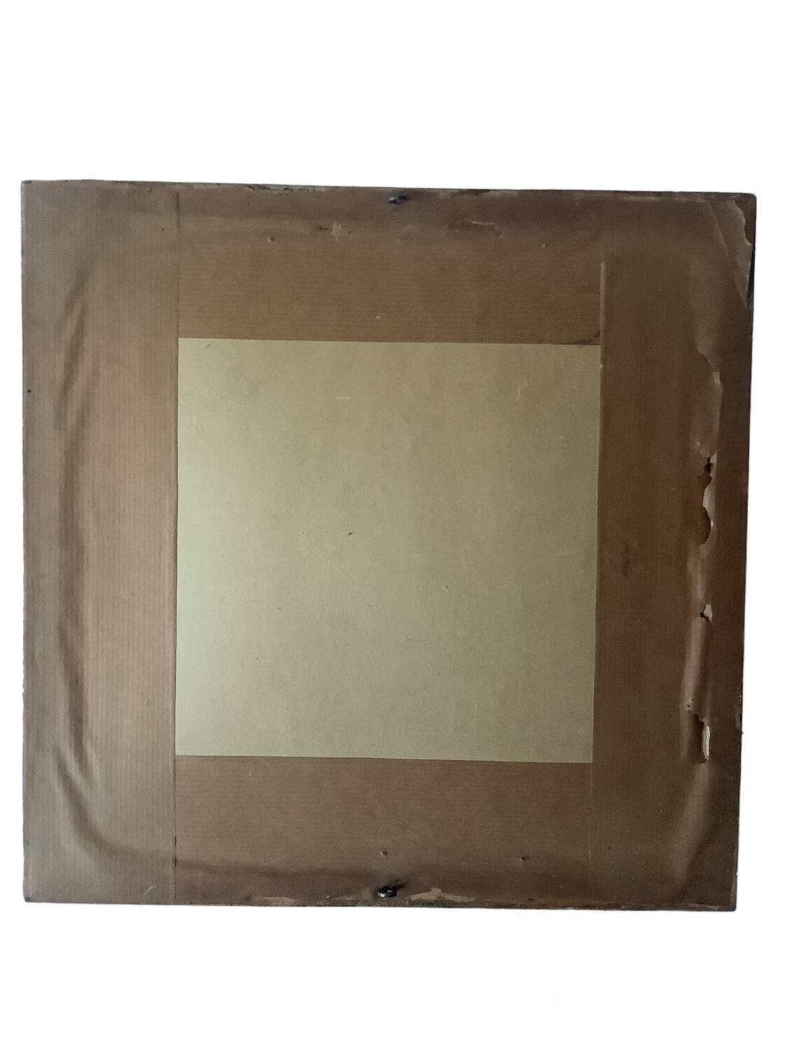 Framed silk painting