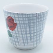 Vase rose en céramique hollandaise