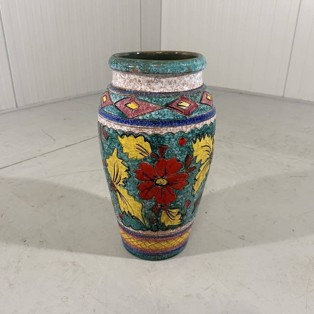 Large Italian pottery vase flowers floor vase 1960’s