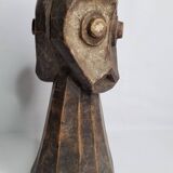 Tribal wooden sculpture, African ritual art, Kalunga Bembe head, 31 cm