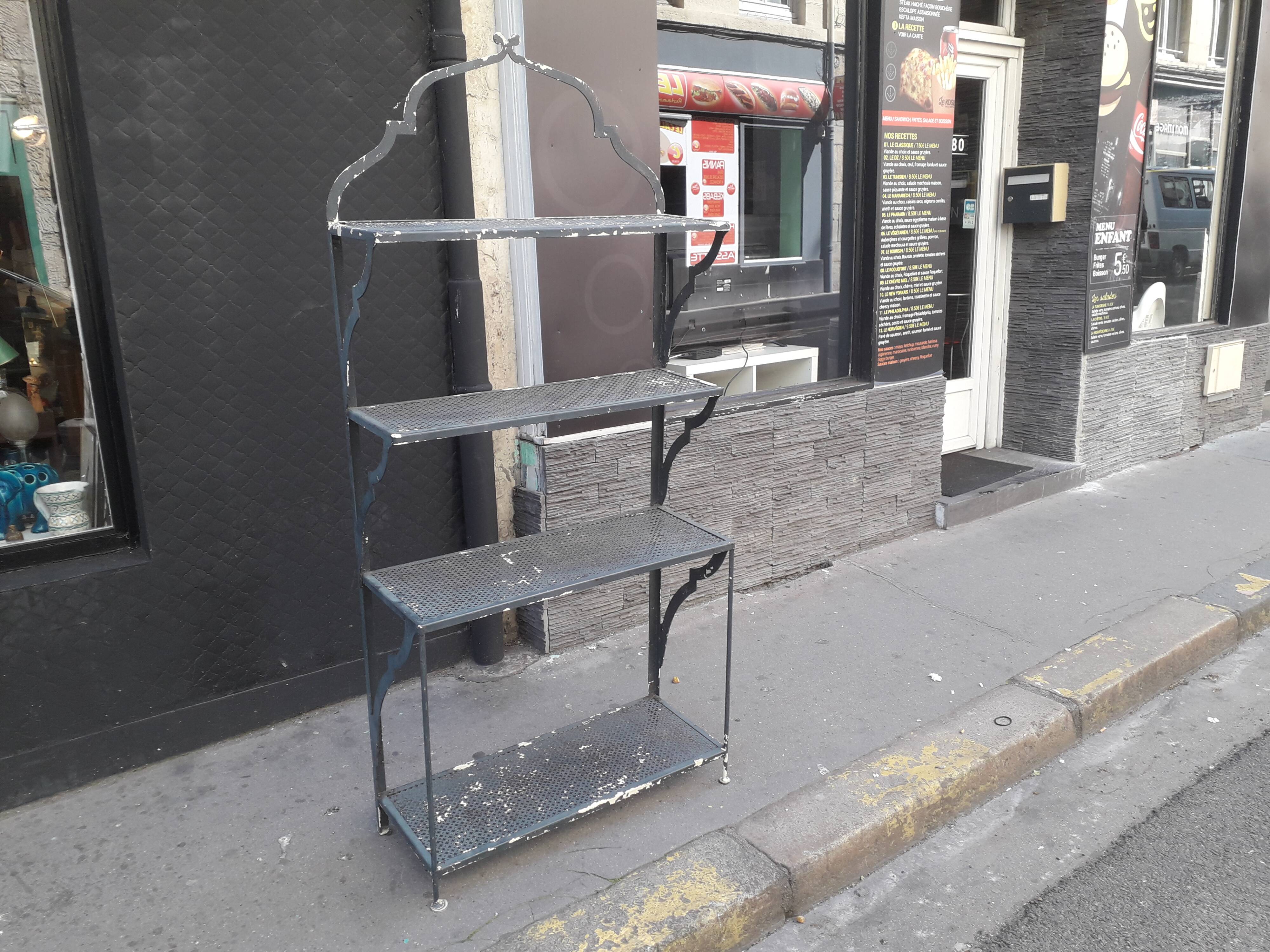 Industrial metal shelf