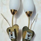 Pair of vintage wall lights attributed to maison arlus