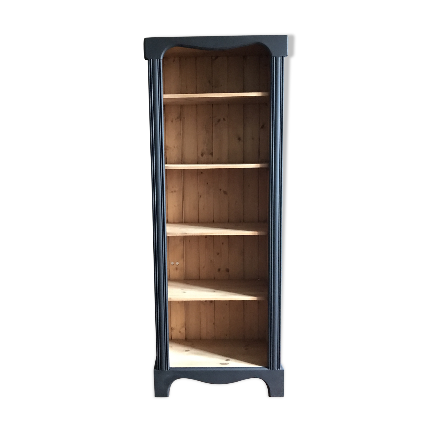 Wooden and black library