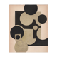 Collage on original paper dated and signed in modernist abstraction style without the frame