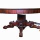 Table a manger Napoléon III en acajou et placage XIX siècle