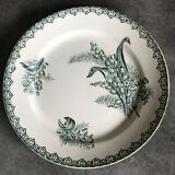 Set of 4 old plates st amandinoise st amand décor muguet