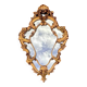 Golden wall mirror with a rococo Louis XV style – 1950s-60s