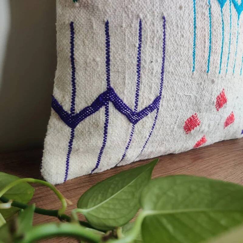 Moroccan mosaic cushion