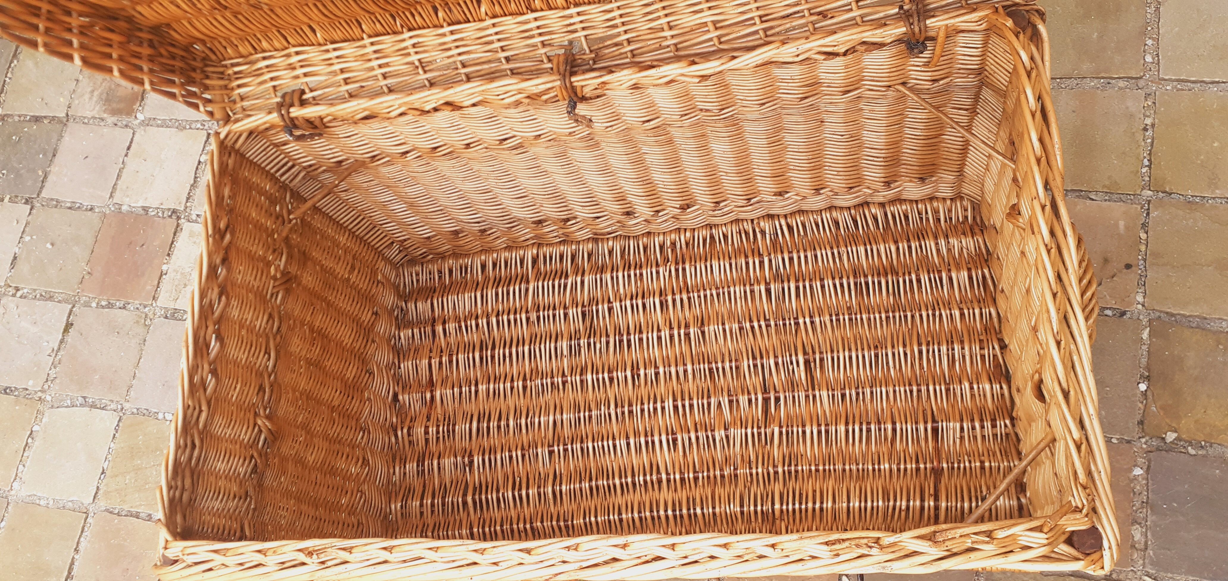 Rattan storage trunk late nineteenth century