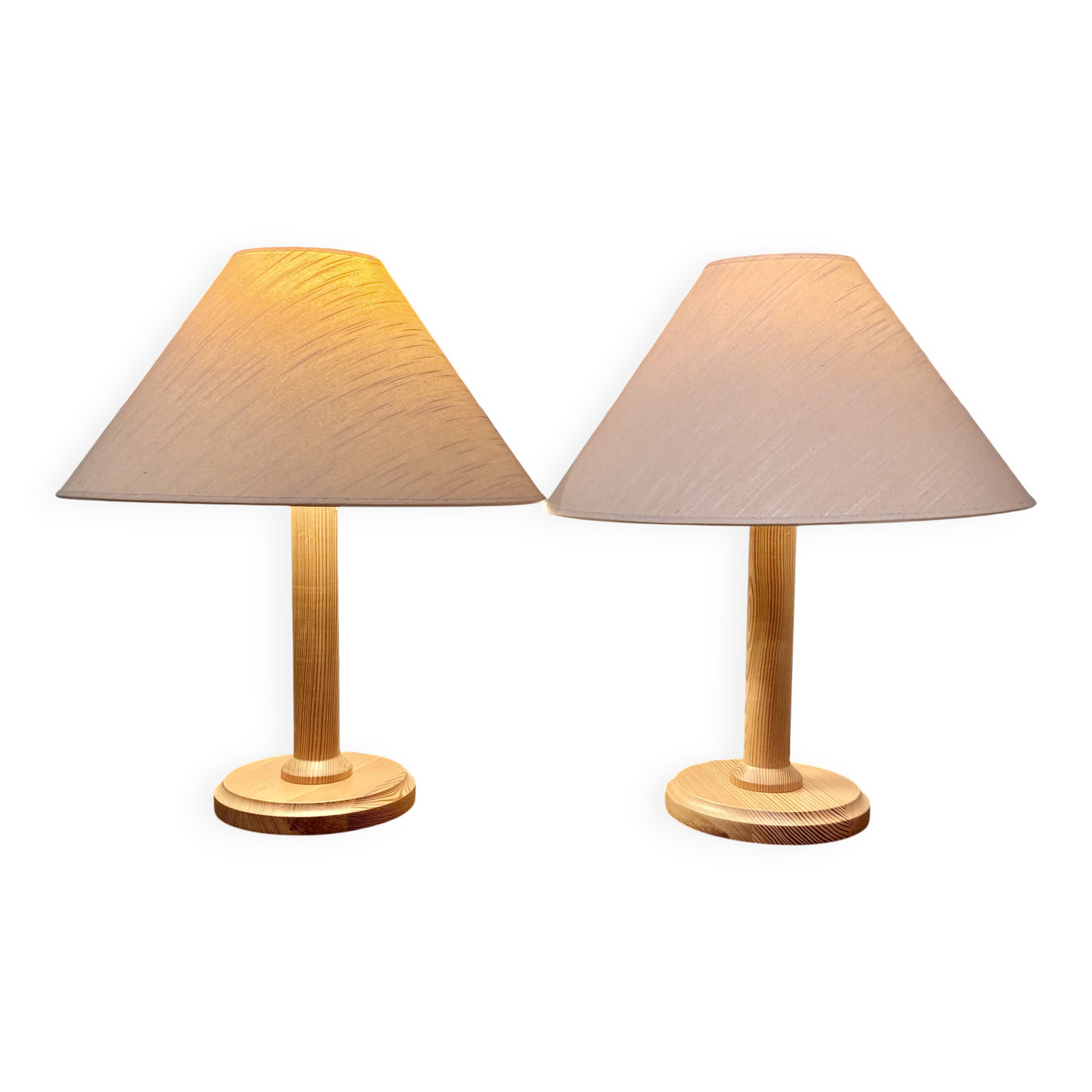 Pair of Scandinavian design lamps from the 1960s.