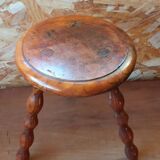Oak tripod stool