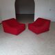 Pair of chromatic swivel armchairs by Kwok Hoi Chan, Steiner