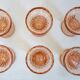 6 vintage Rosaline Luminarc fruit bowls