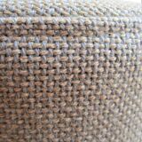 Adjustable office stool foot chrome wheels sitting vintage fabric