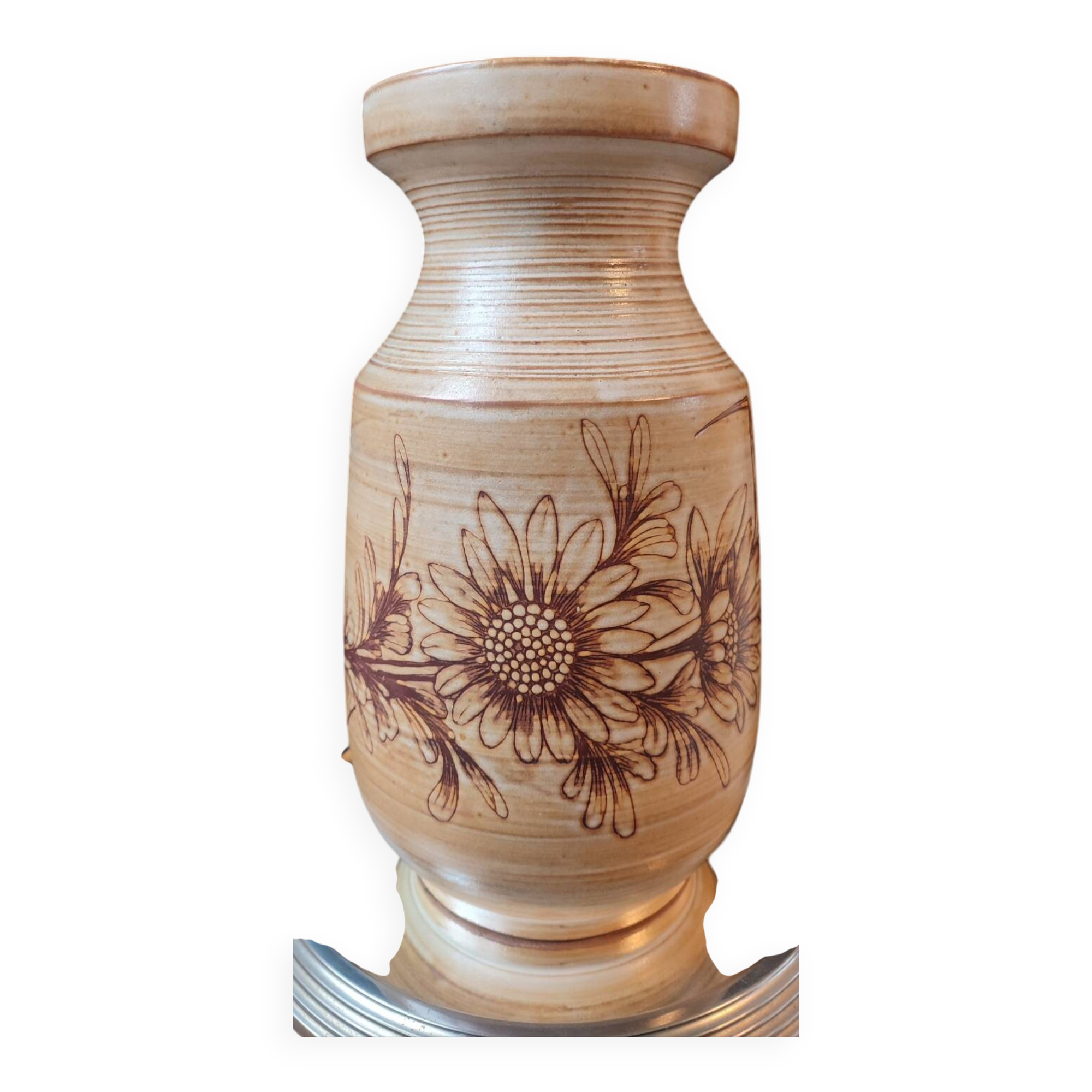 Large Vallauris vase signed by Jacques Fonck and Jean Matéo, 1950s.