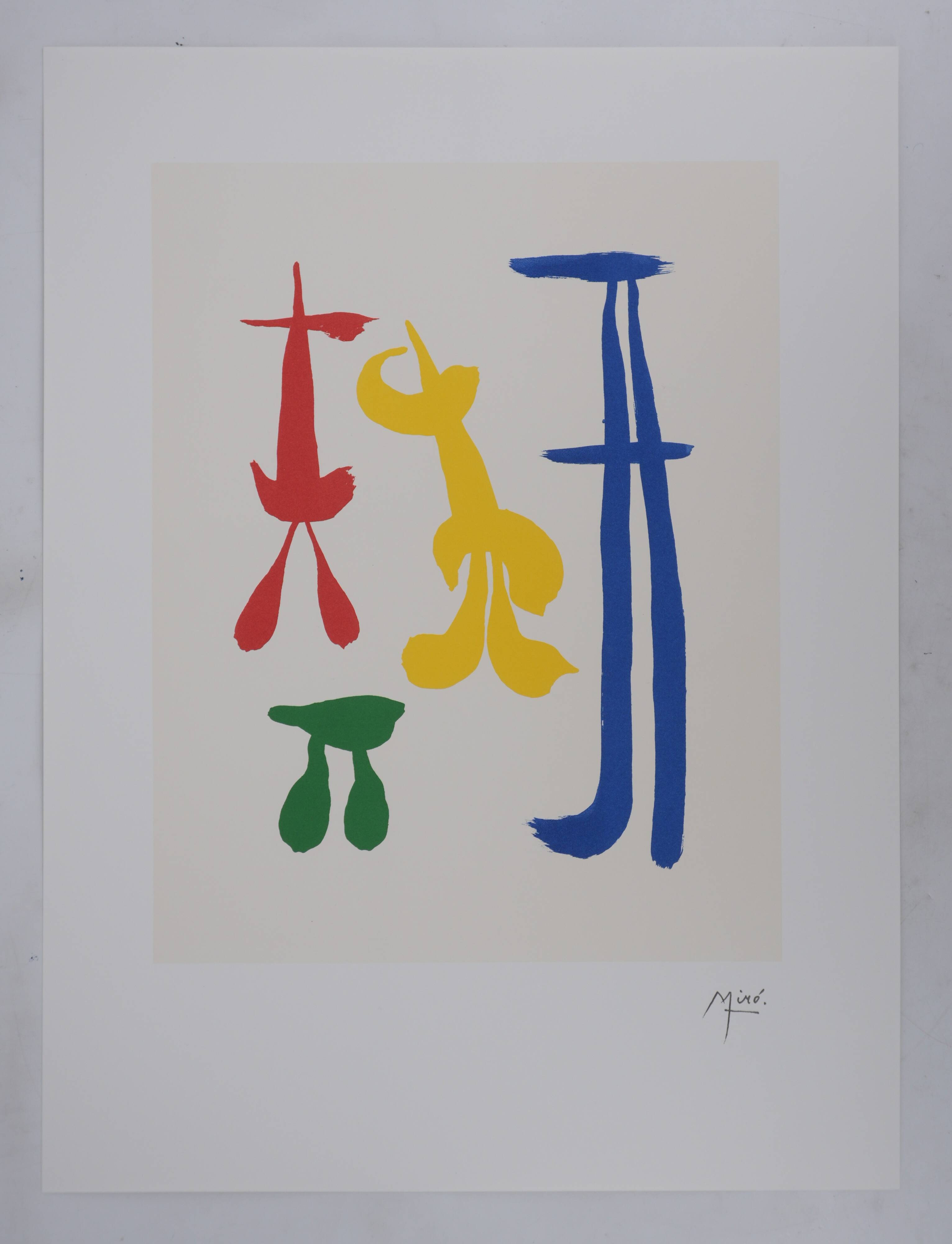 Joan Miro: Surrealist Family, Signed Lithograph