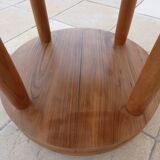 Chic style coffee table with double solid wood tops