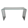 Minimalist curved glass console design – 120 cm
