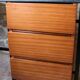 Desk 60s in metal wood and imitation leather