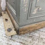 XXL walnut trade counter with multiple drawers