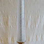 Neo-classical table lamp base in glass and gilded brass - mid 20th century