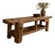 Exceptional antique carpenter's workbench in solid oak – 260 cm