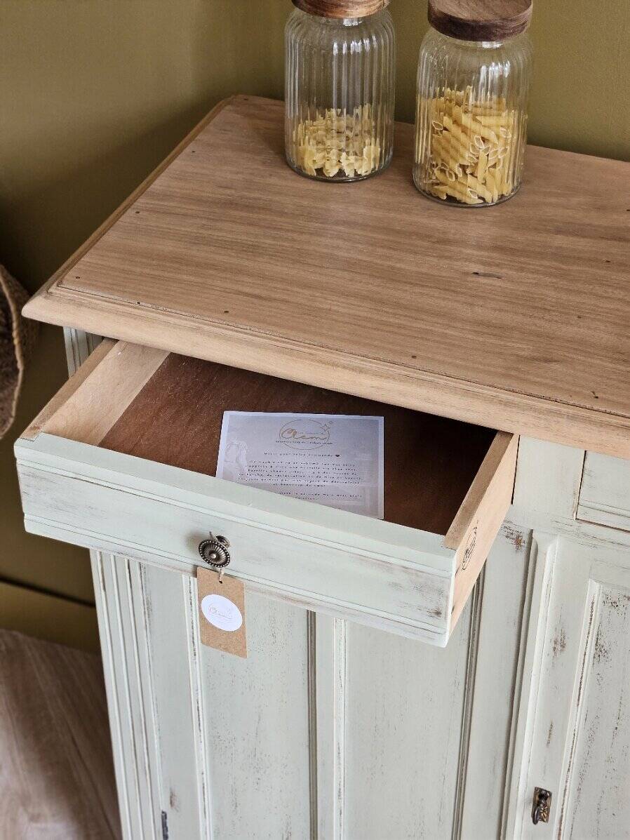 Vintage Parisian buffet with patina in solid wood | Léonie