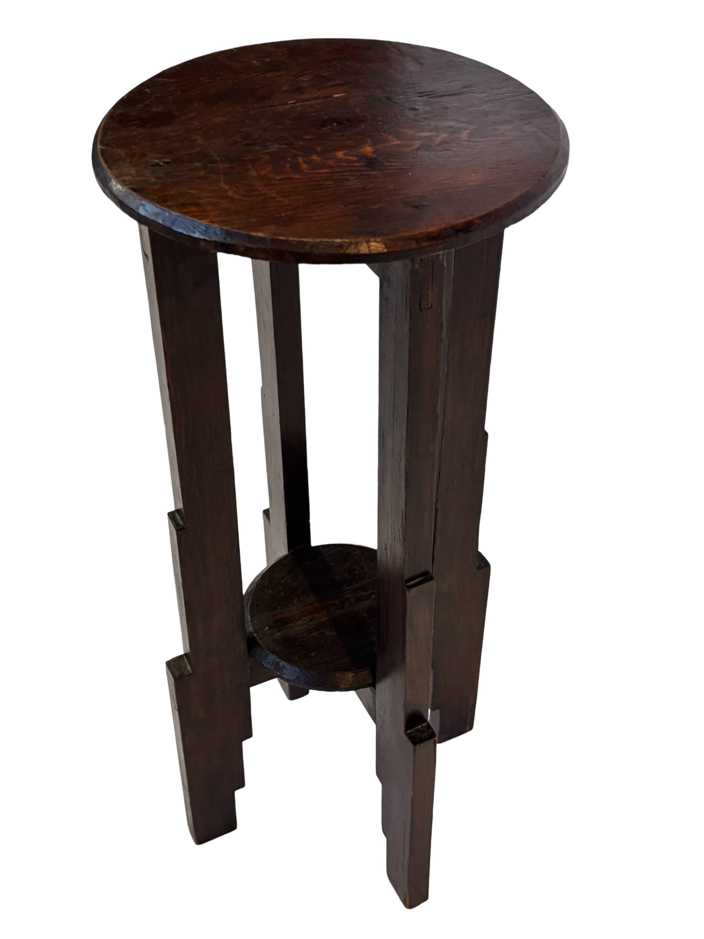 Support de plante Art Déco table d'appoint design École d'Amsterdam minimaliste