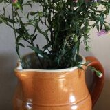 Vintage Glazed Stoneware Carafe by Digoin
