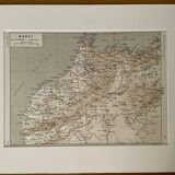 Old map of Morocco - 1910