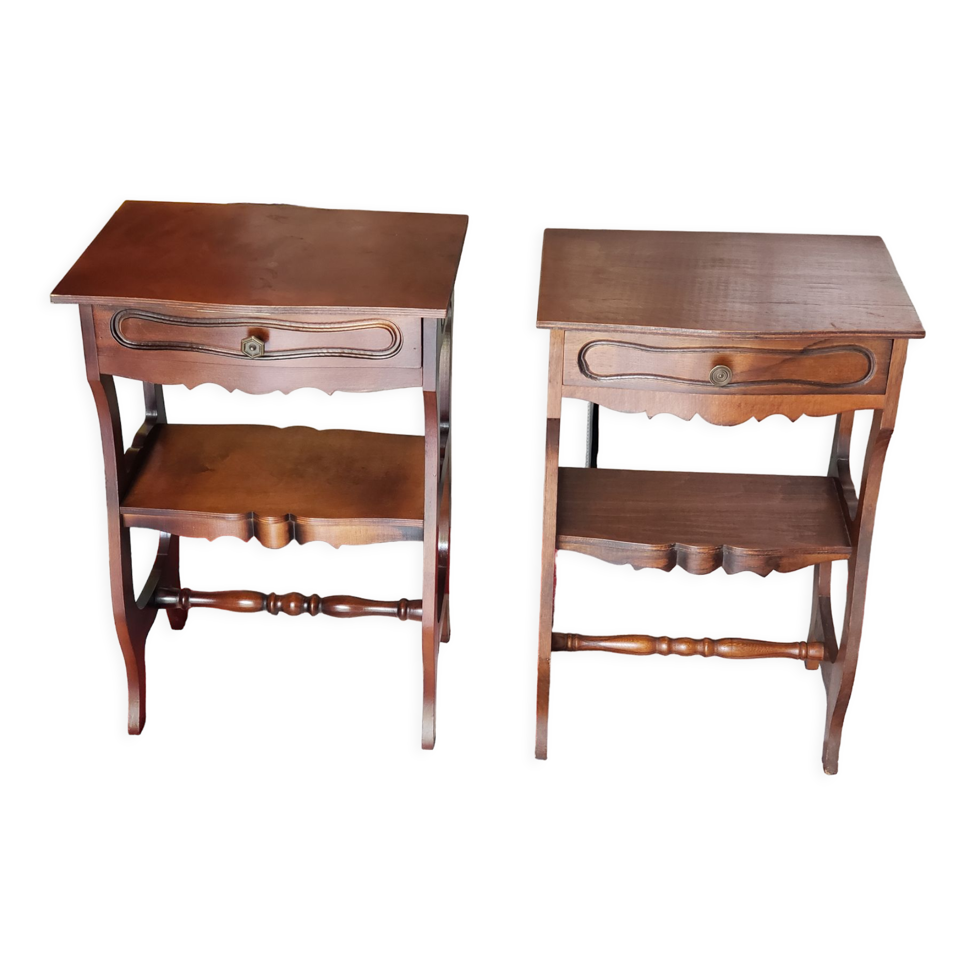Pair of art deco bedside tables