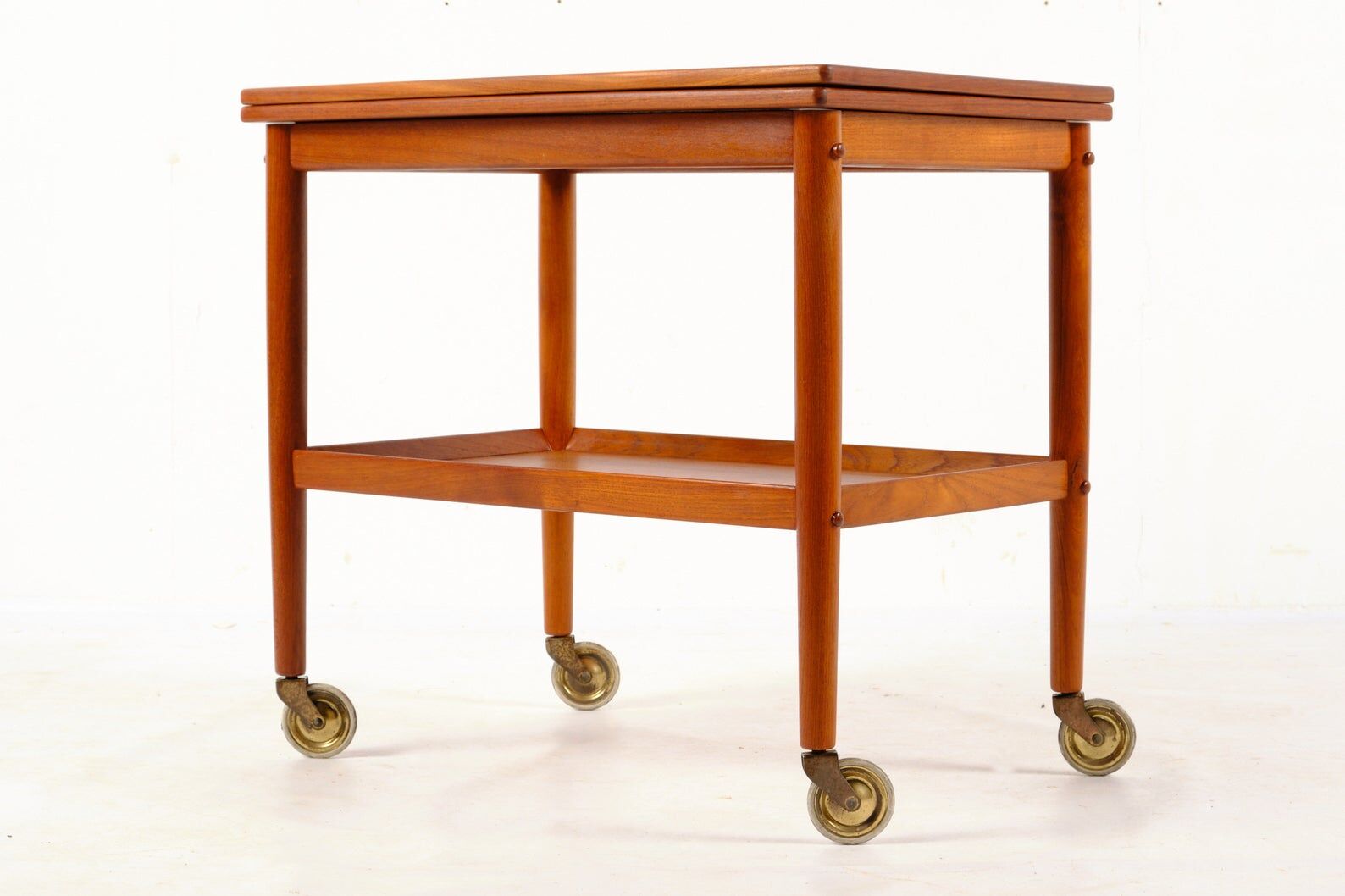 Tea cart with folding tray Poul Jeppesen Denmark circa 1965