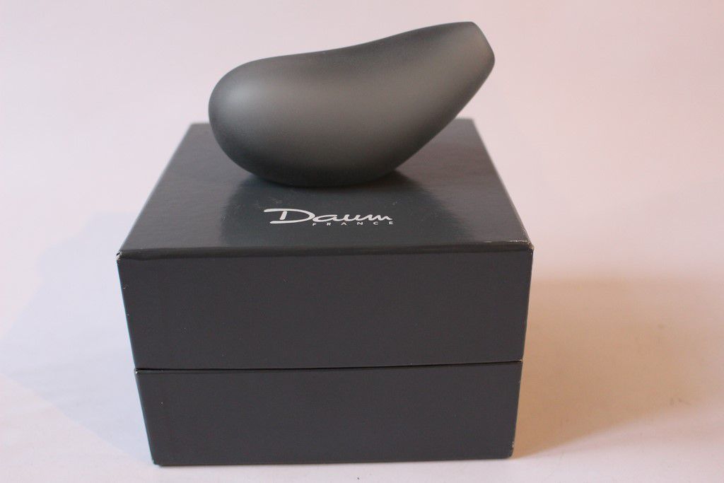 Cocoon vase philippe starck - daum "strangeness" grey