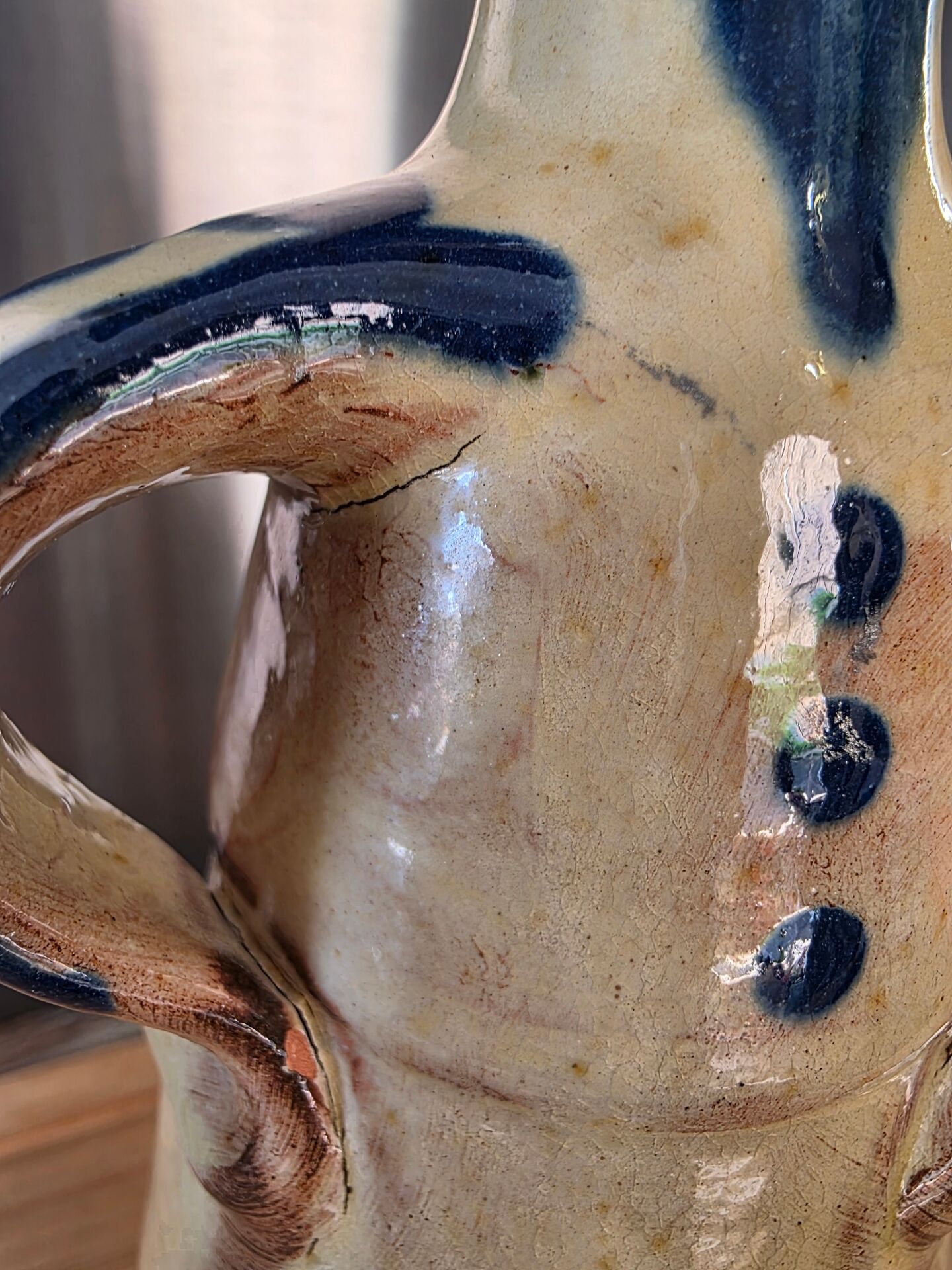 Vintage anthropomorphic vase signed and dated 1941