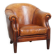 Fauteuil club en cuir de mouton