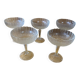 Set of 5 ice cream bowls bormioli rocco model america 20’s soft glass