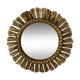 Large midcentury Spanish gold gilt wood sun or sunburst mirror, 1950s