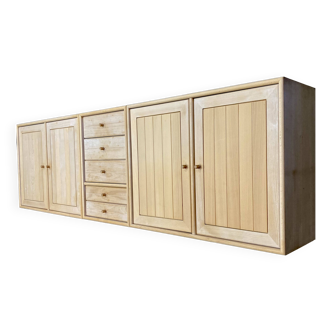 Modular solid beech sideboard "Ditlev Karsten" Scandinavian design