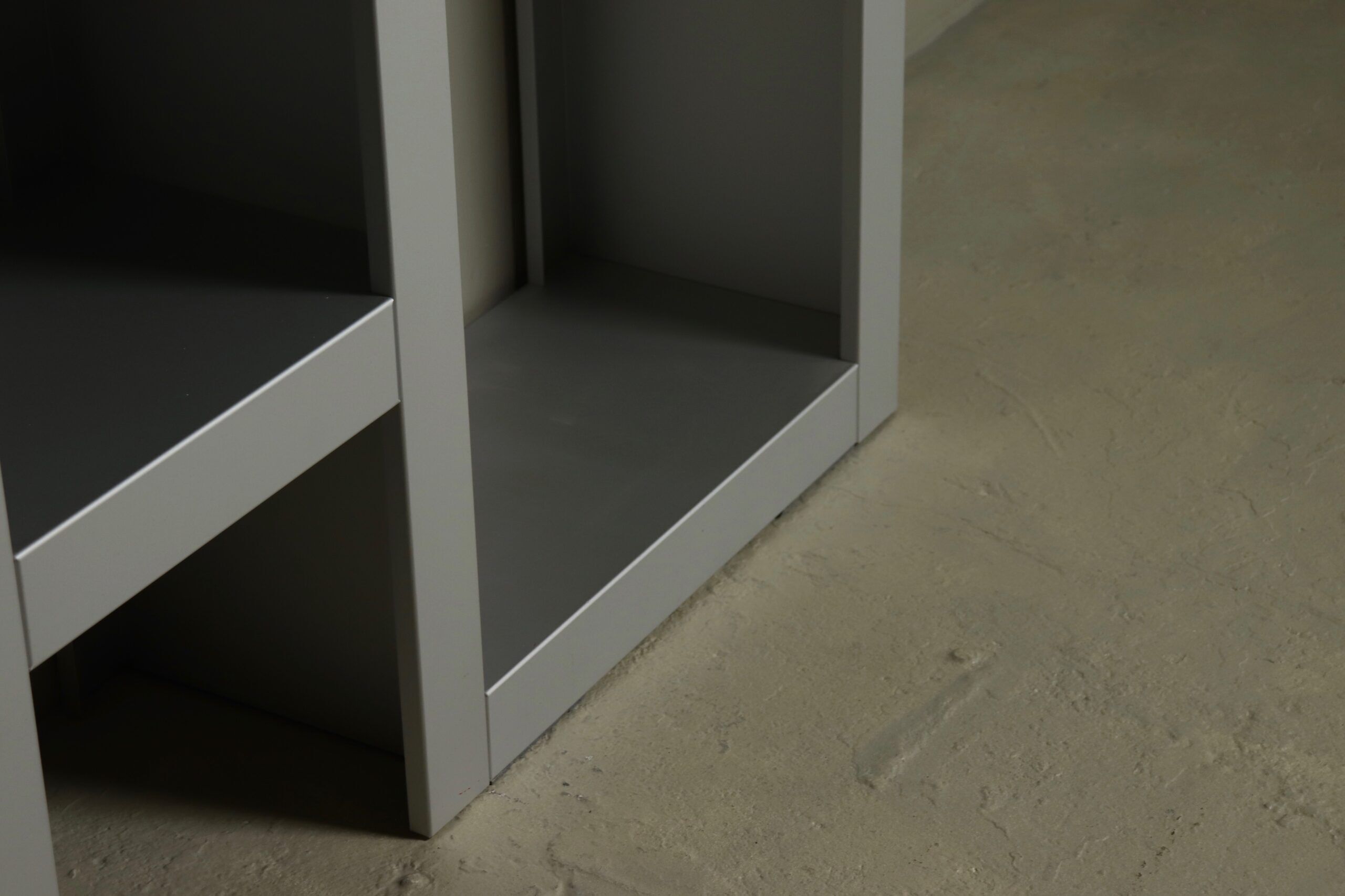 Architectural aluminium wall unit by Isabelle Leijn 1990s