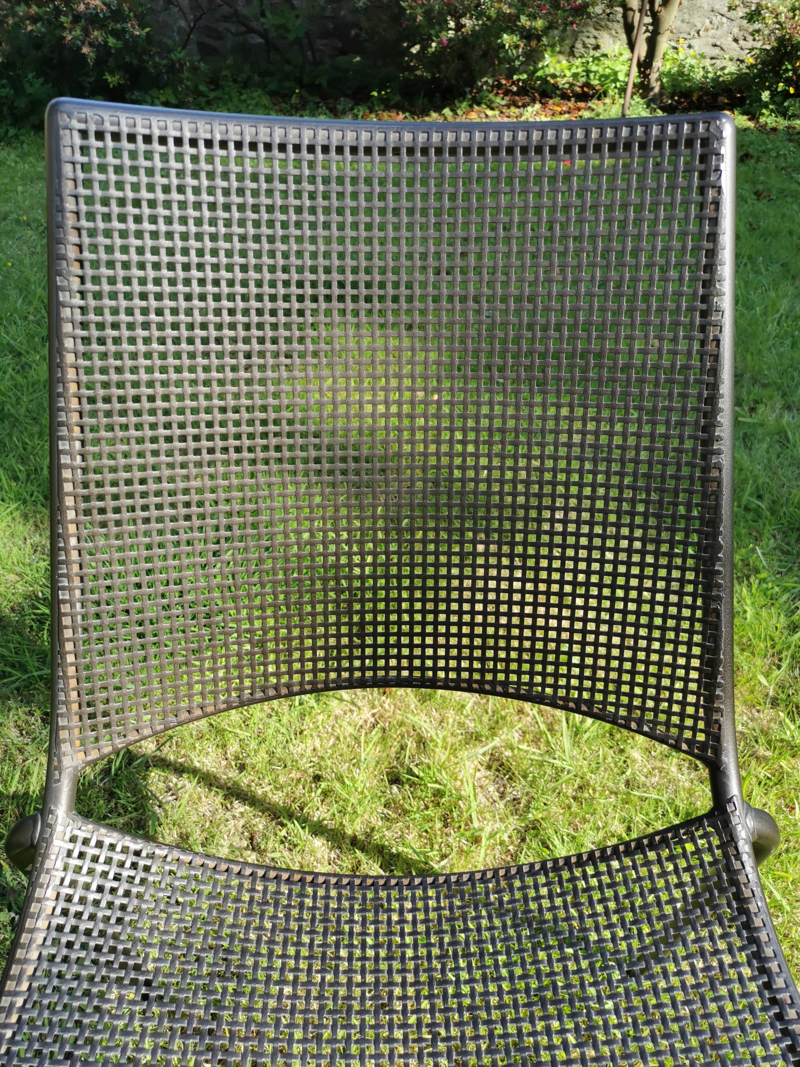 4 Emu garden chairs stackable design