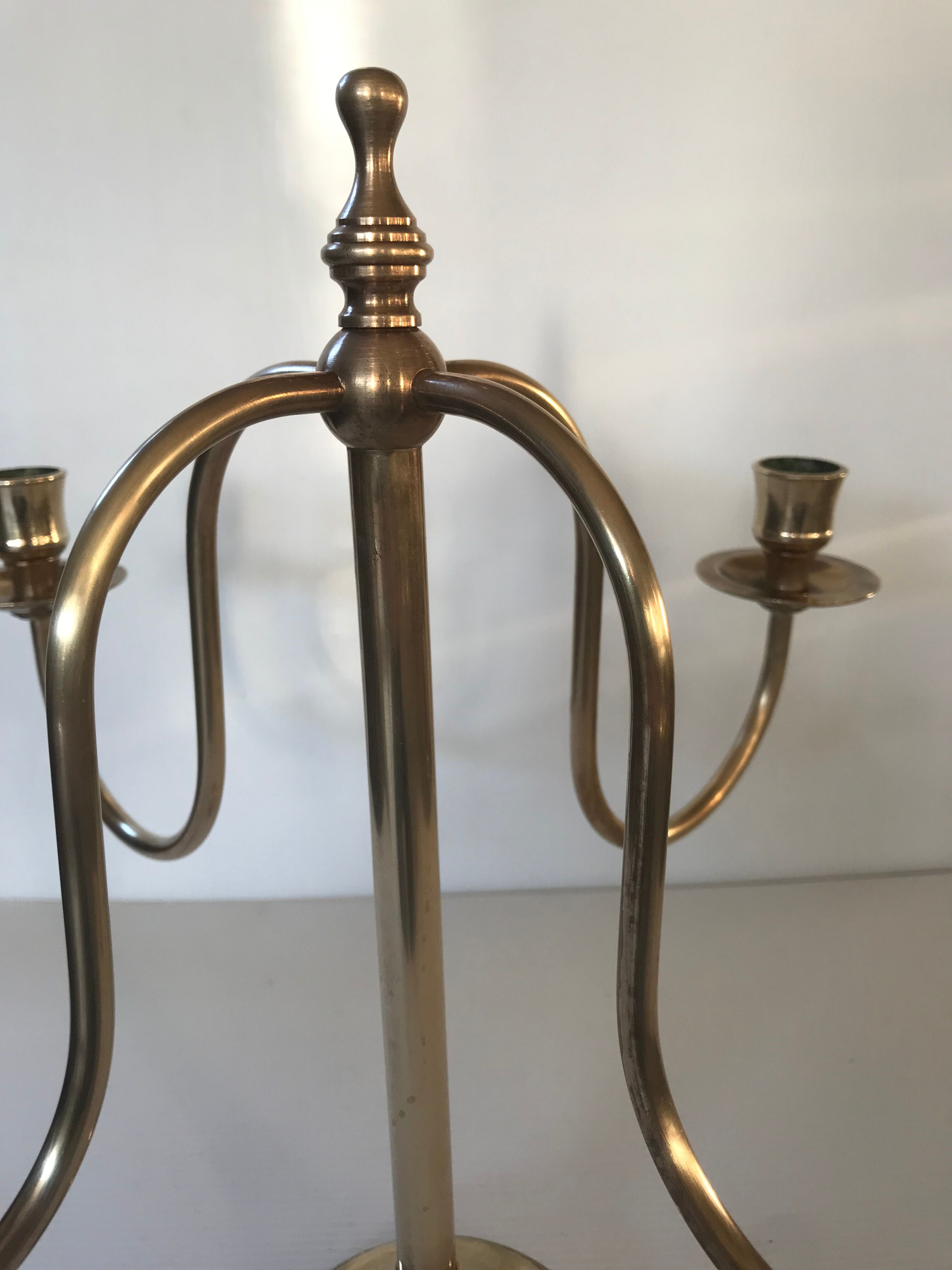 Scandinavian brass chandelier