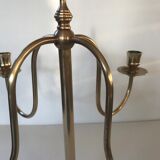 Scandinavian brass chandelier