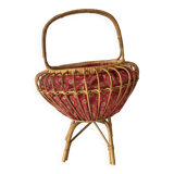 Rattan and Provencal fabric worker