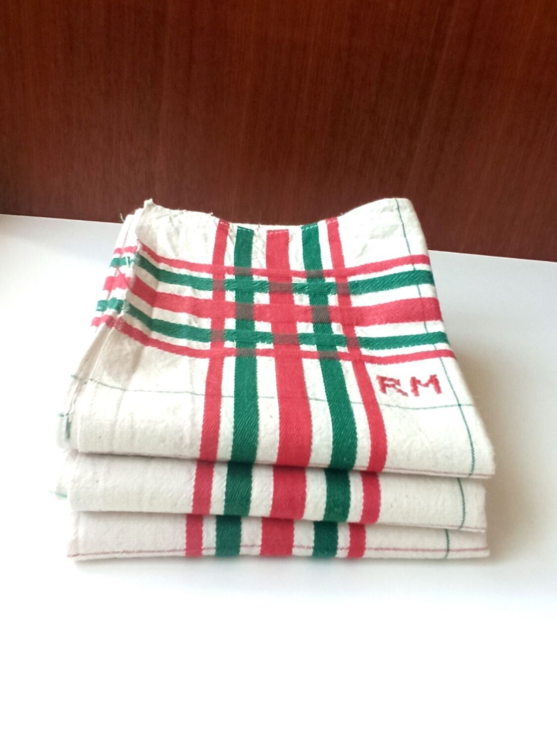 Lot 3 torchons basques anciens
