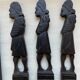 12 Carved Ebony Knife Holders in African Style