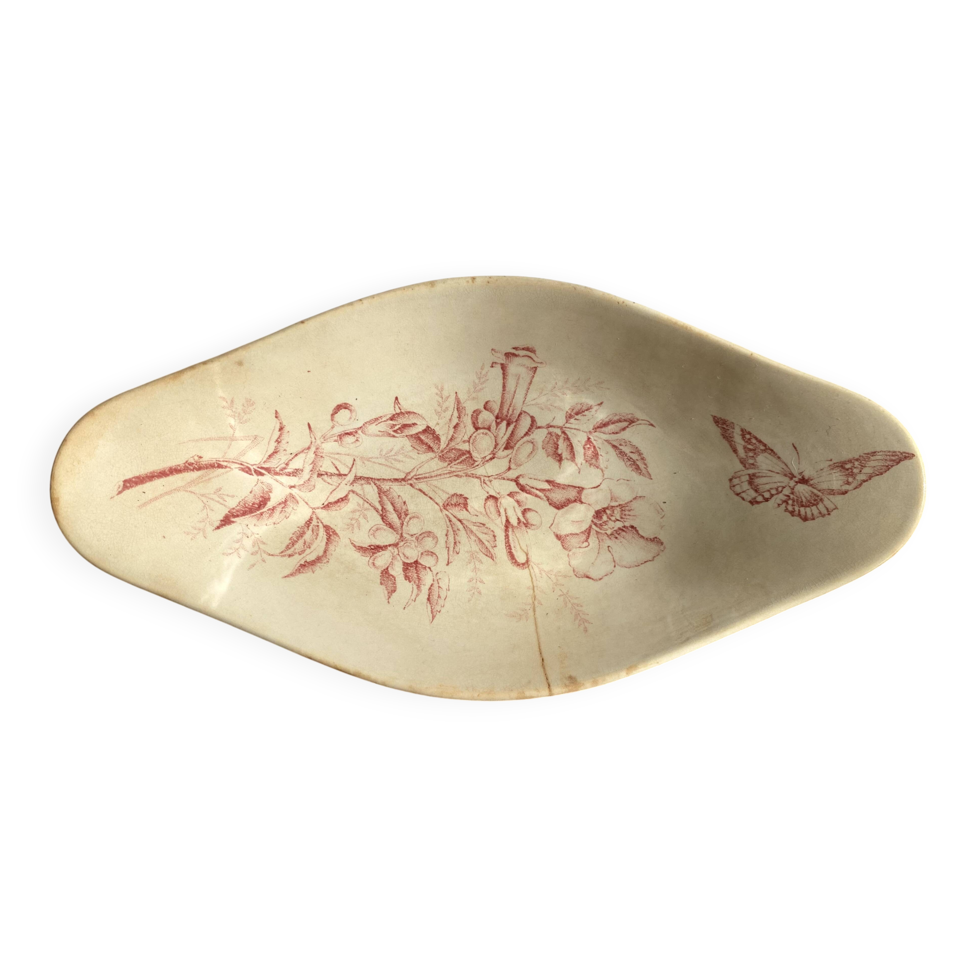 Badonviller ironstone dish with Virginia jasmine